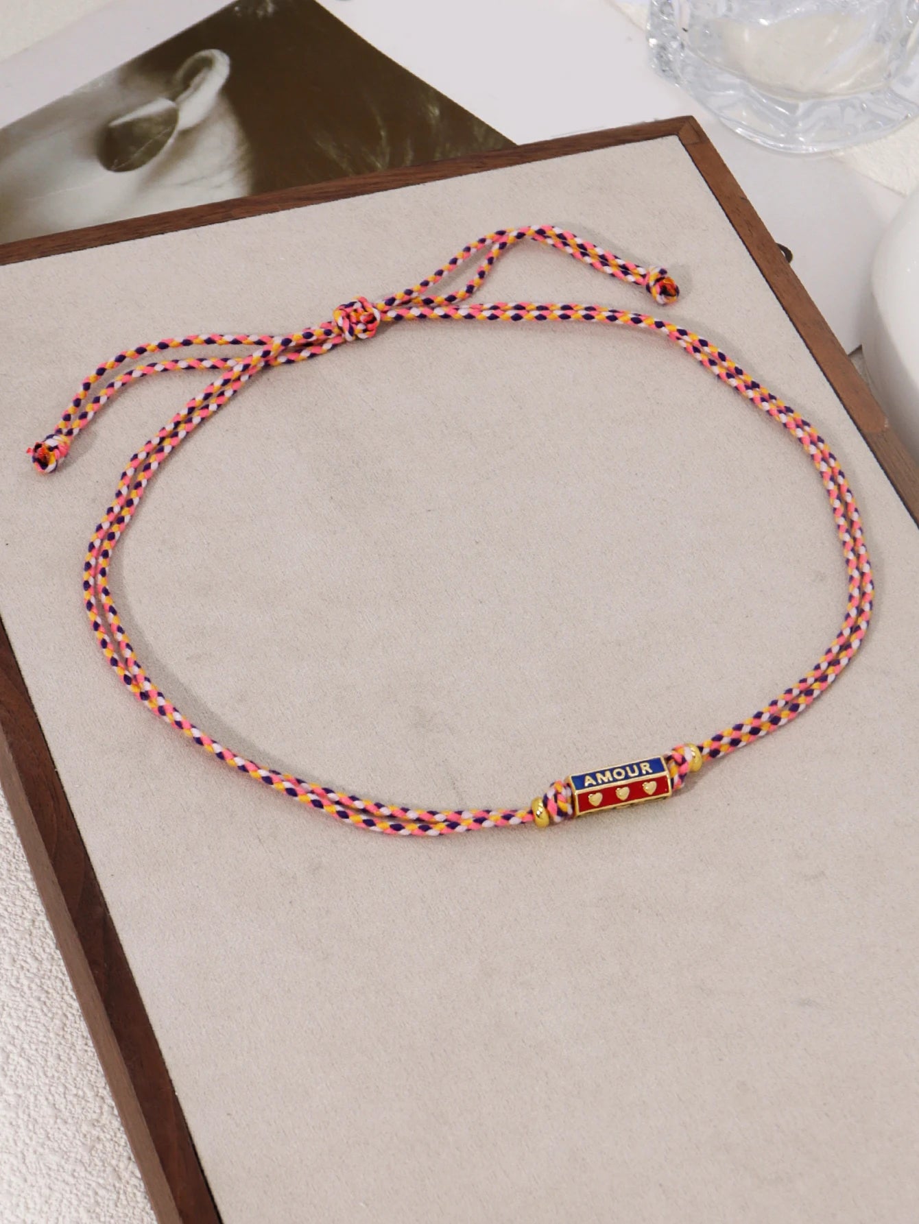 Tribal Style Handmade Braided Rope Pendant Necklace