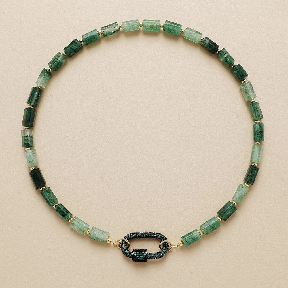 Minimalist Natural Stone Amazonite Handmade Choker