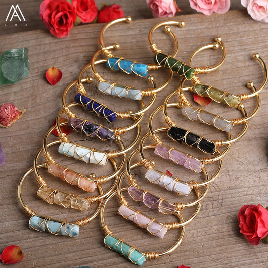 Wire Wrapped Cuff Bangle