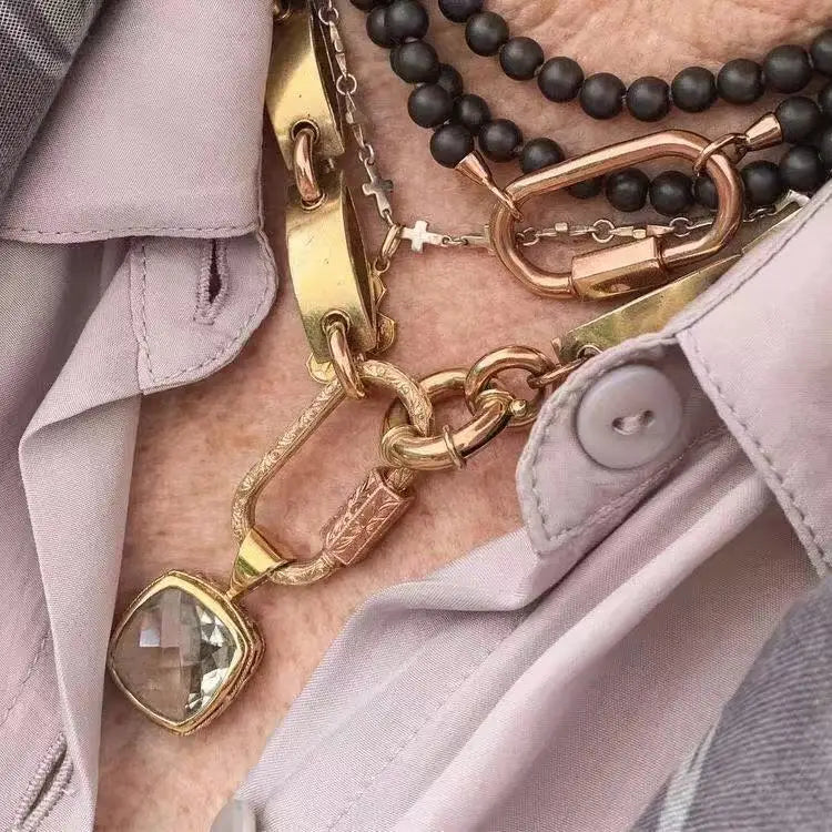 Vintage Crystal Pendant Necklace