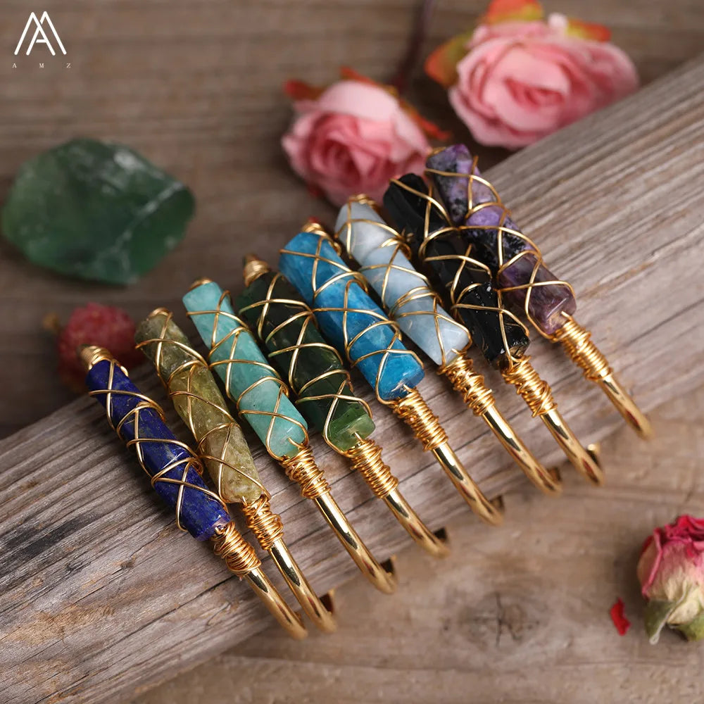 Wire Wrapped Cuff Bangle