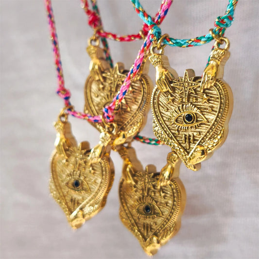 Heart-Shaped Tarot Pendant Necklace