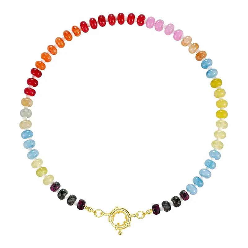 Beaded Gemstone Necklace
