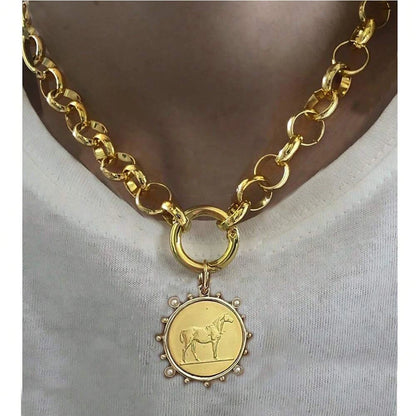 Vintage Crystal Pendant Necklace