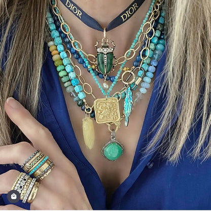 Vintage Crystal Pendant Necklace