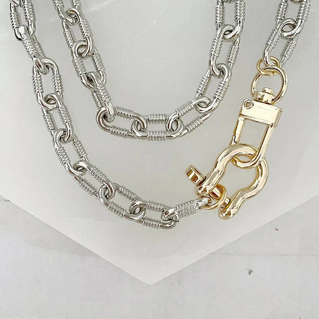 Vintage Crystal Pendant Necklace