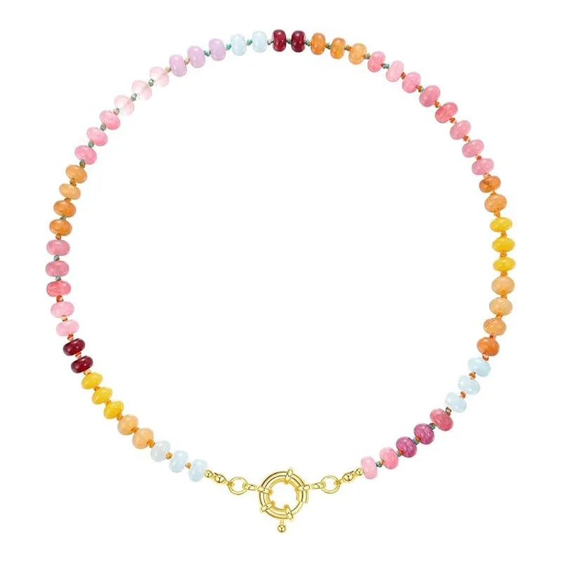 Beaded Gemstone Necklace