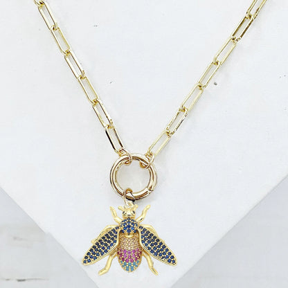 Vintage Crystal Pendant Necklace