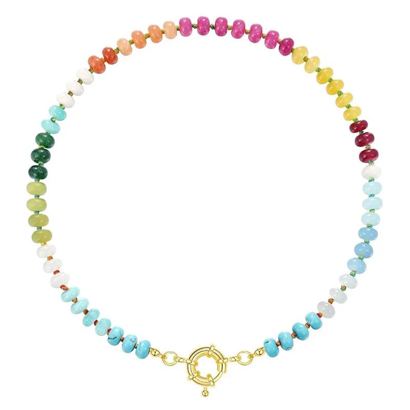 Beaded Gemstone Necklace