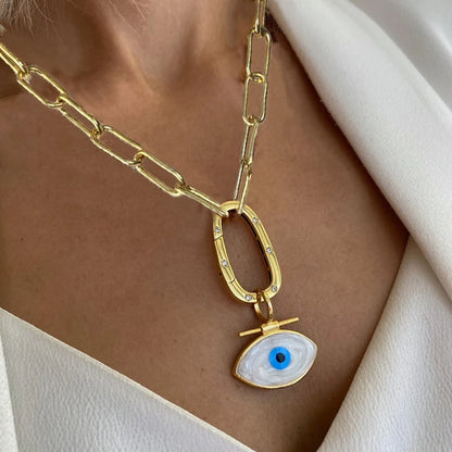 Vintage Crystal Pendant Necklace