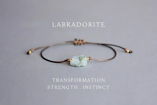 Raw Labradorite Crystal Bracelet