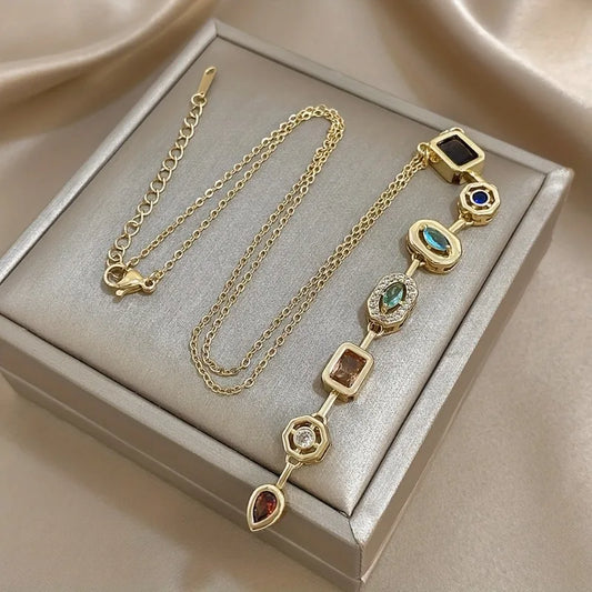 Retro Elegant Long Pendant Necklace