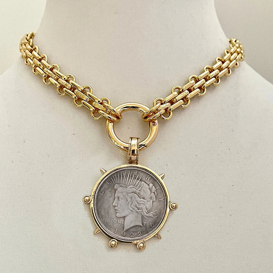 Vintage Crystal Pendant Necklace