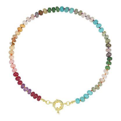 Beaded Gemstone Necklace