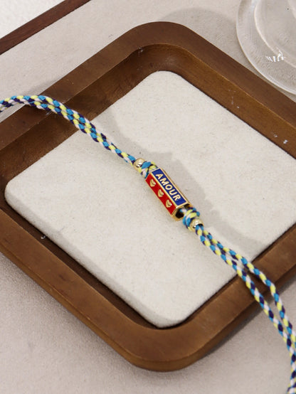 Tribal Style Handmade Braided Rope Pendant Necklace