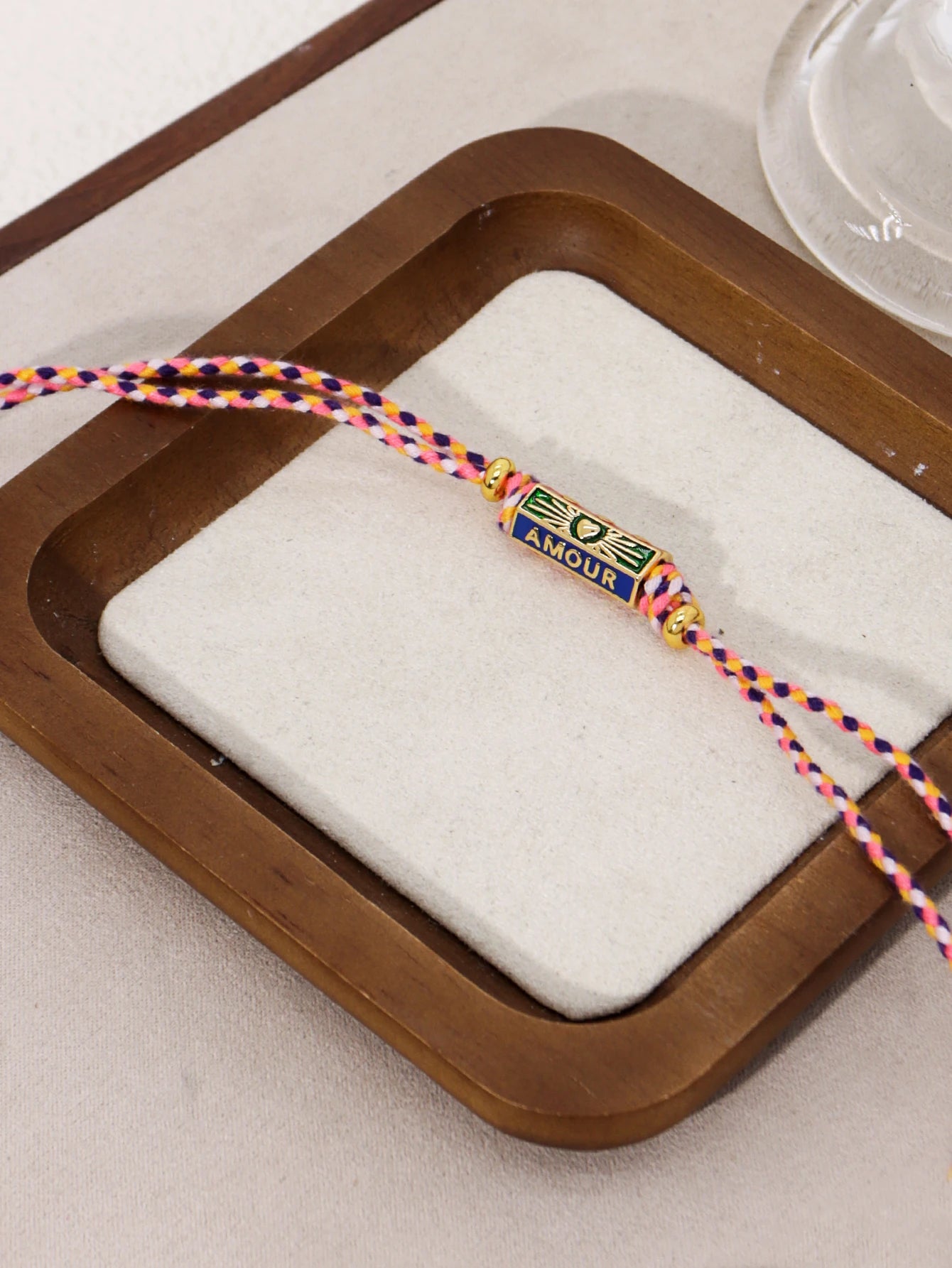 Tribal Style Handmade Braided Rope Pendant Necklace