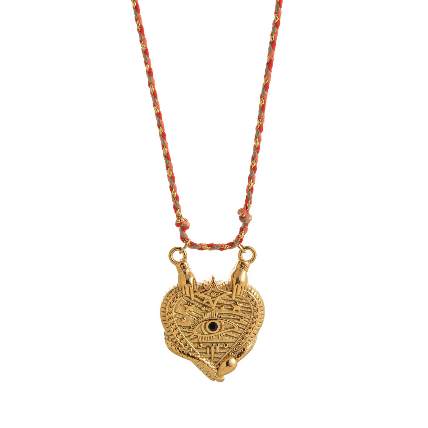 Heart-Shaped Tarot Pendant Necklace