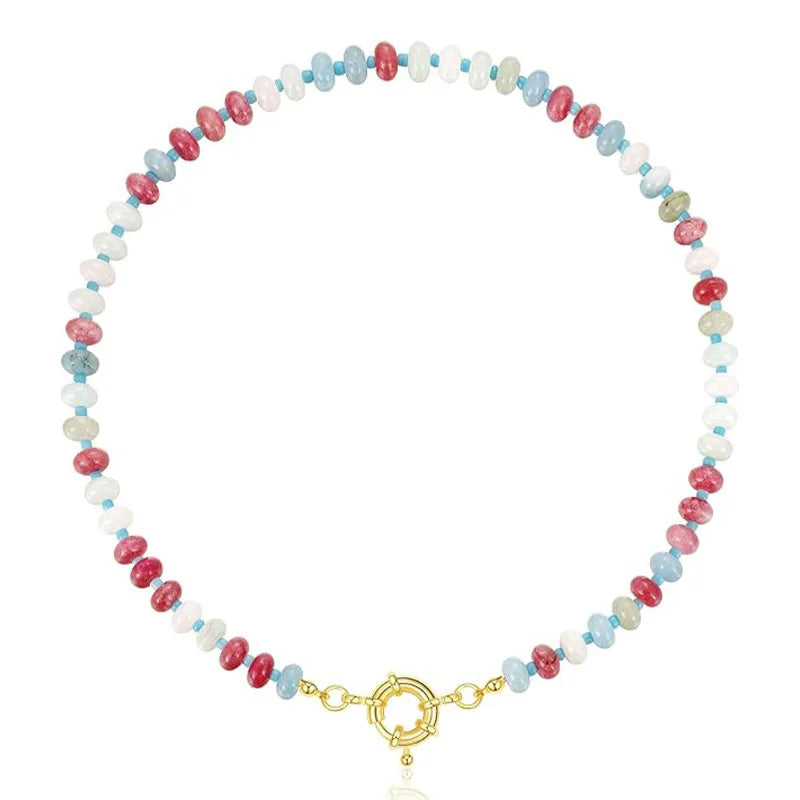 Beaded Gemstone Necklace