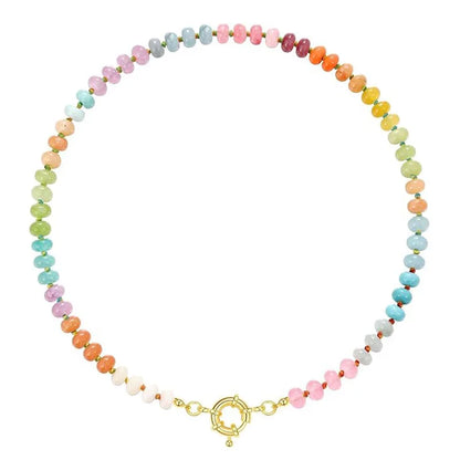 Beaded Gemstone Necklace