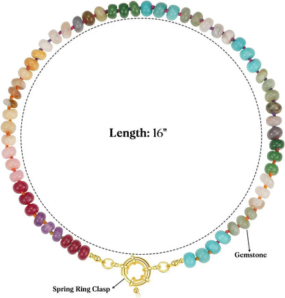 Beaded Gemstone Necklace