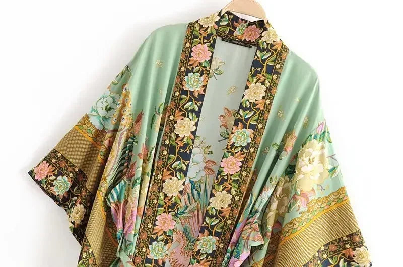Boho Floral Kimono