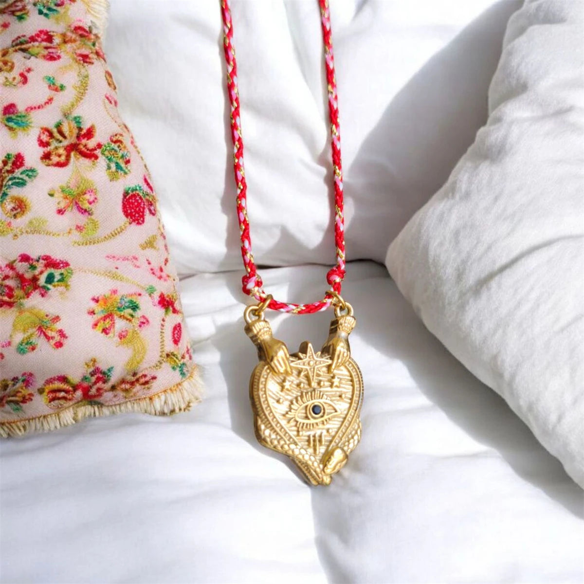 Heart-Shaped Tarot Pendant Necklace