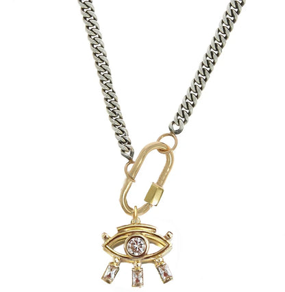 Vintage Crystal Pendant Necklace