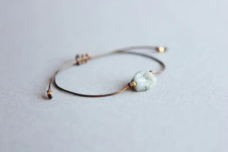 Raw Labradorite Crystal Bracelet